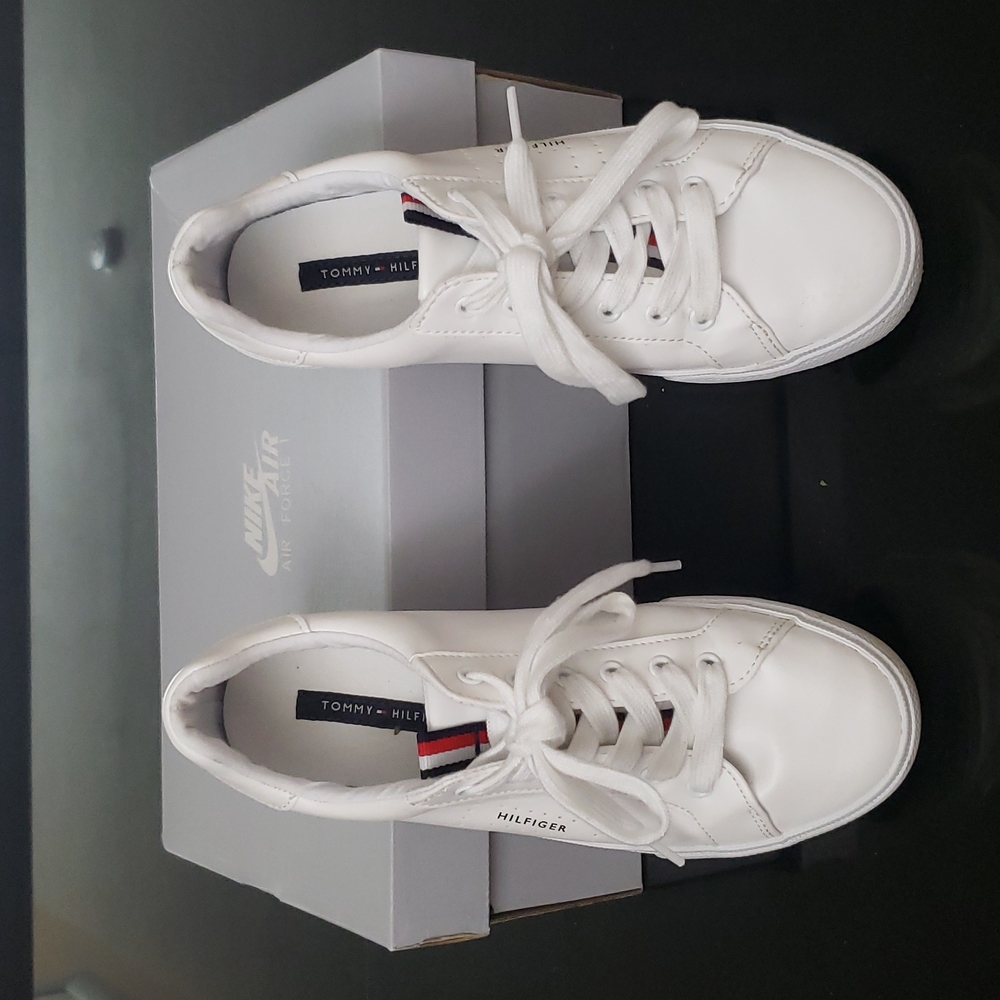 Sparkly white sneakers